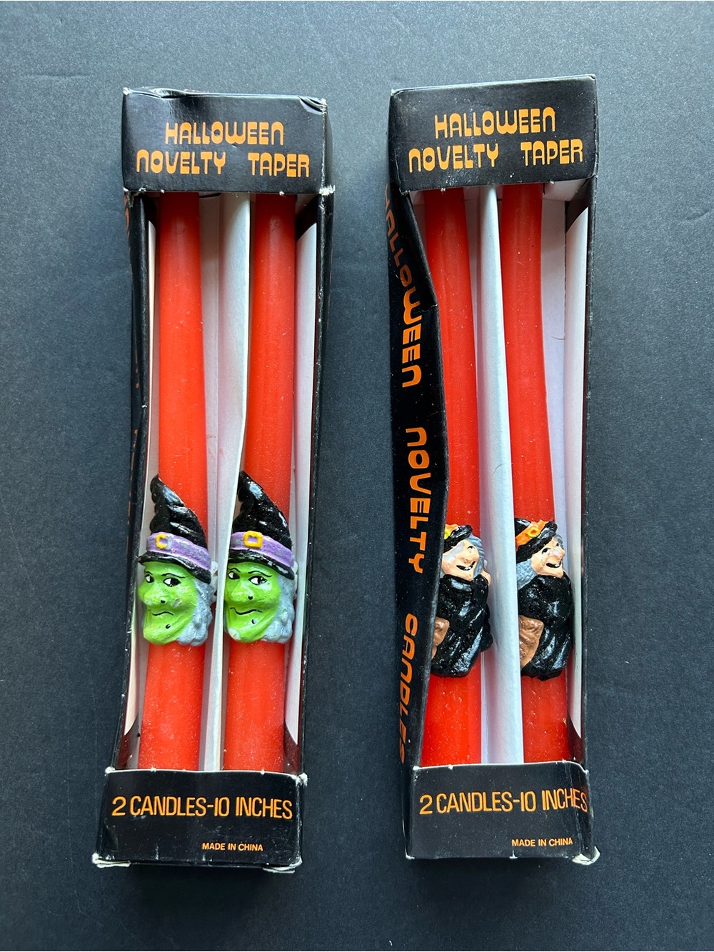 Vintage Halloween Witch Candles